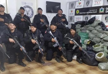 Após perseguição, Polícia Militar apreende quase 130 kg de maconha e incinera plantação em Malta