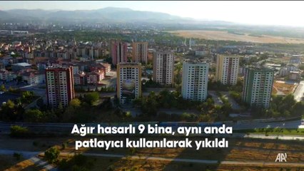 Boyası yeni ama çürük! 15 katlı 9 bina eş zamanlı yıkıldı