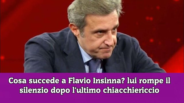 Cosa succede a Flavio Insinna lui rompe il silenzio dopo l'ultimo chiacchiericcio