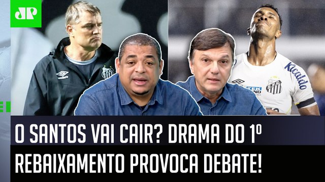 É UMA SITUAÇÃO TERRÍVEL! Cara, pra mim, o Santos... DRAMA do 1º REBAIXAMENTO PROVOCA DEBATE!