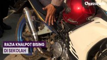 Puluhan Motor Pelajar di Subang Terjaring Razia Knalpot Bising, Pemiliknya Disuruh Melepas Sendiri Knalpotnya