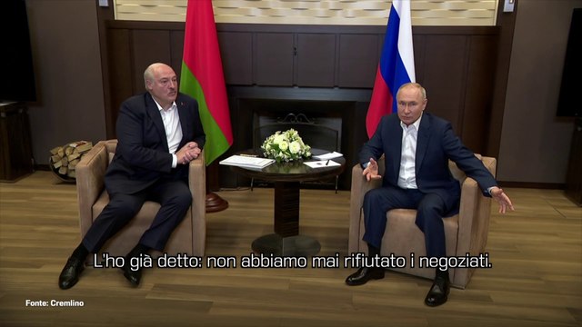 Ucraina, Putin Non abbiamo mai rifiutato i negoziati