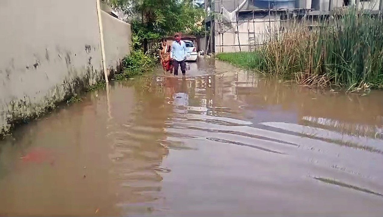 भादो में जमकर बरसे बादल, रातभर हुई बारिश से कई...