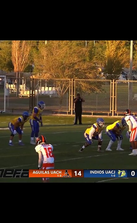 Boom, Anticipándose perfecto y se lleva un Picksix  #touchdown #onefa #colleguefootball #highlights