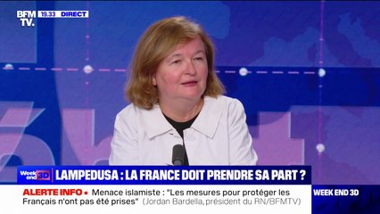 Lampedusa: "Il n'y a pas vraiment d'Europe en matière d'immigration parce qu'un certain nombre de pays ne l'ont pas voulu", pour Nathalie Loiseau (députée européenne “Renew")