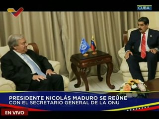 Pdte. Nicolás Maduro se reunió con el Secretario Gral. de la ONU, Antonio Guterres en La Habana