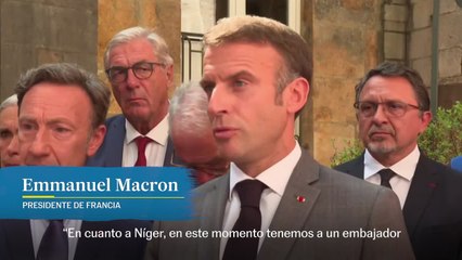 Macron, sobre Níger: "Tenemos a un embajador y diplomáticos como rehenes en la Embajada de Francia"