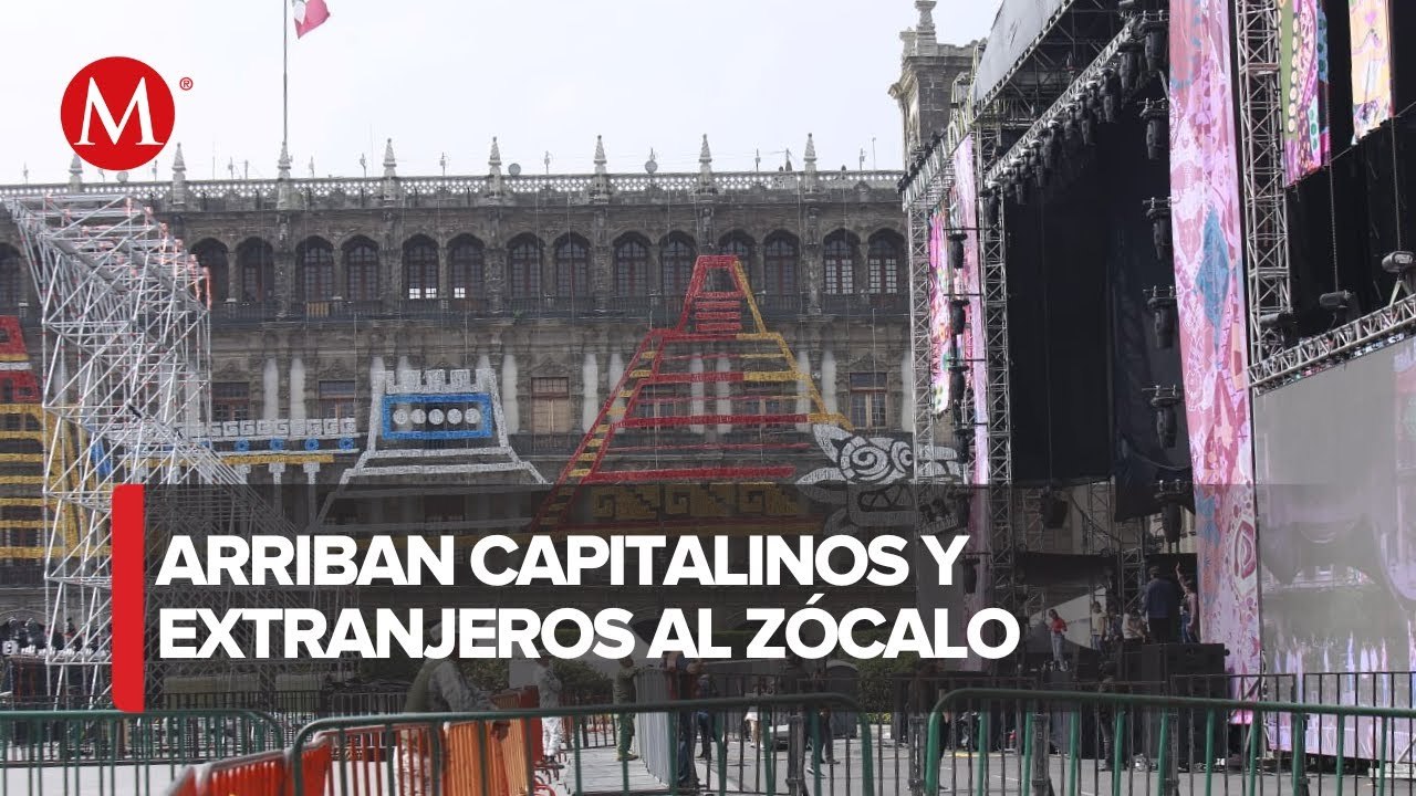 Alistan últimos detalles para Grito de Independencia en el Zócalo de la CdMx