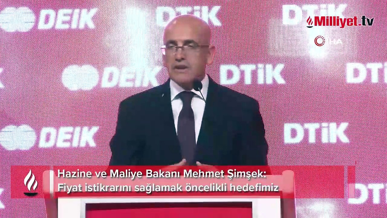 Bakan Şimşek: Fiyat istikrarını sağlamak öncelikli hedefimiz