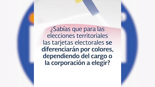 Conozca las tarjetas electorales por sus colores