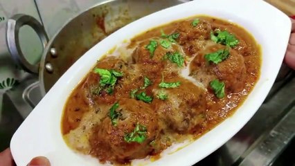 15 मिनट मे बनाए बिना तेल में तले शानदार कोफ्ता करी _ kofta curry recipe _ Gobhi ki sabji -kofta