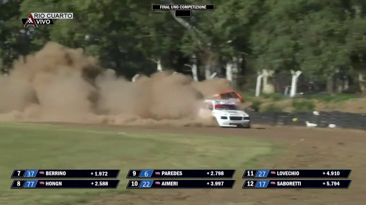 Fiat Uno Competizione 2023 Rio Cuarto Final Barra Alfenoni Big Crash