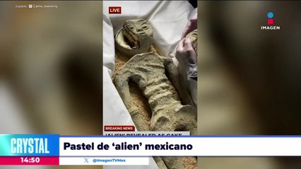 Hacen pastel de alien mexicano