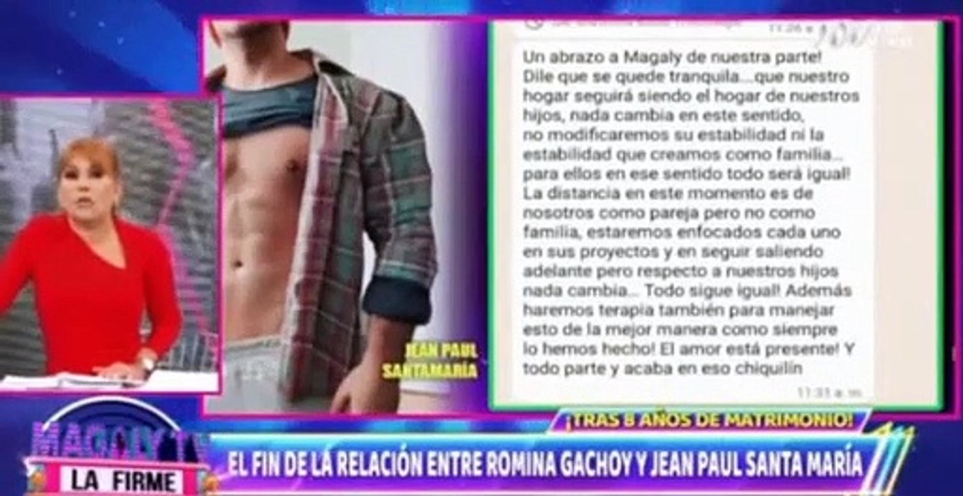 Jean Paul Santa María revela que hará para superar separación.