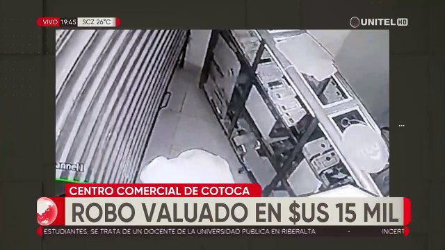 Denuncian el robo de 45 celulares valuados en $us 15 mil de una tienda en Cotoca 