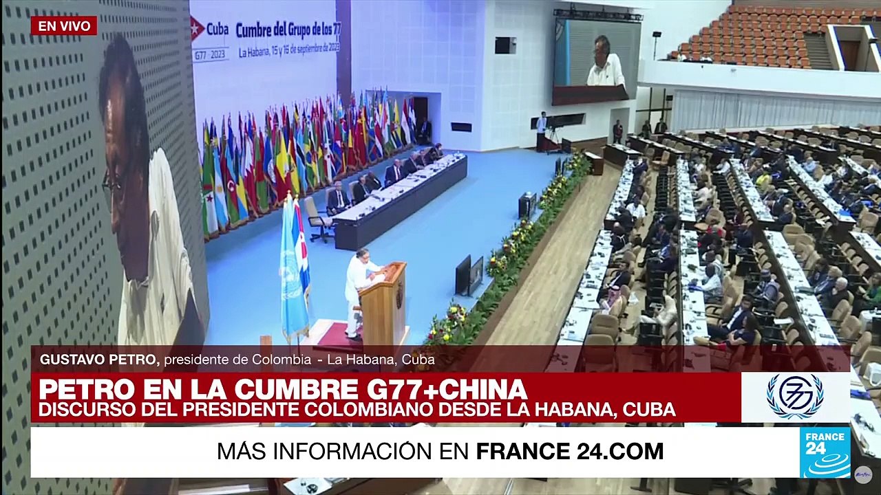 G77+China: Petro pide esfuerzos contra el cambio climático y conferencias de paz "inmediatas"
