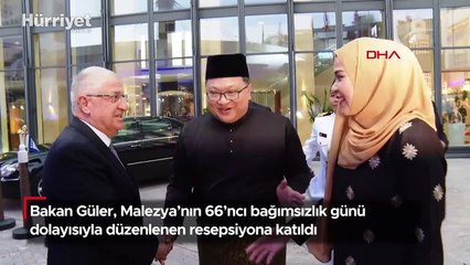 Bakan Güler, Malezya'nın 66'ncı bağımsızlık günü dolayısıyla düzenlenen resepsiyona katıldı
