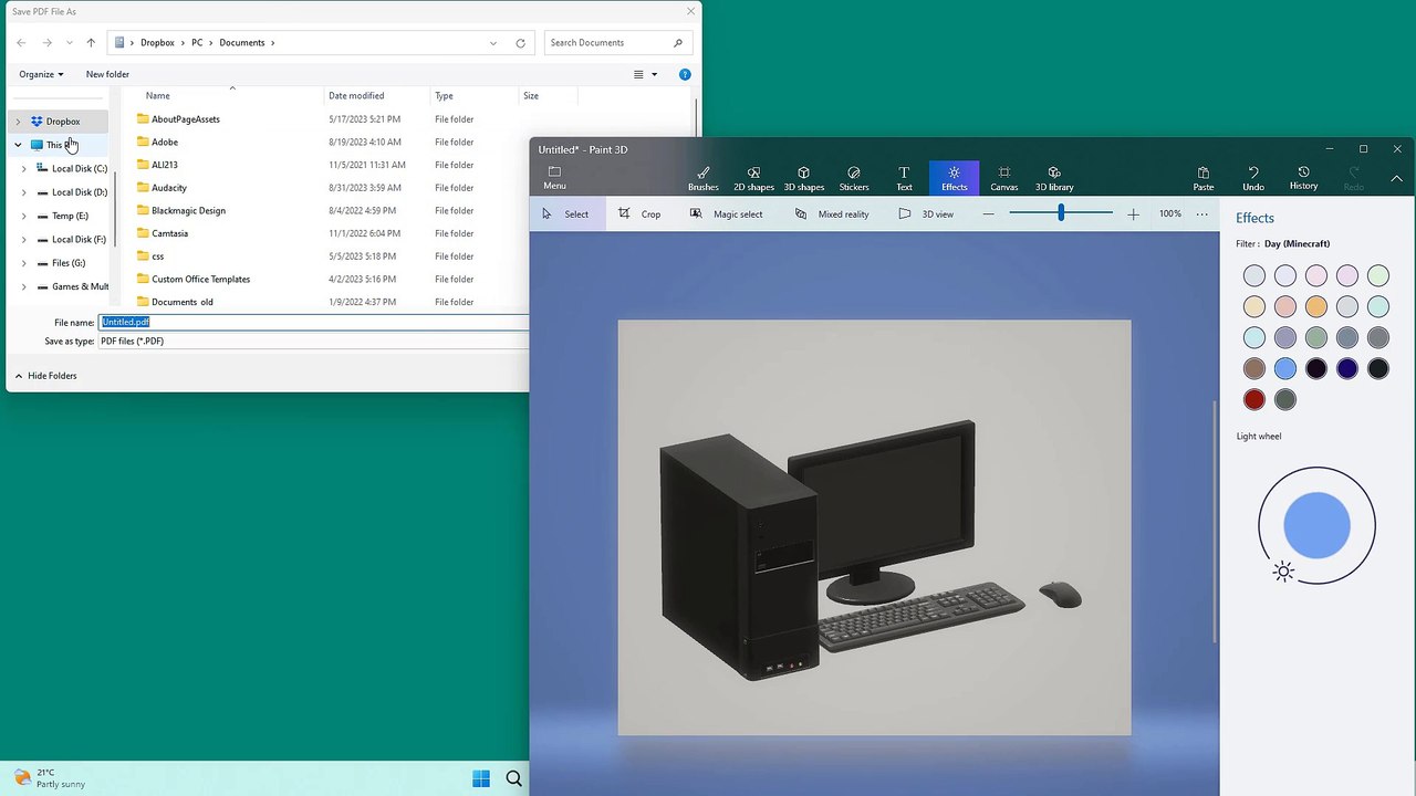 Paint 3D Course Section 35 Print Options