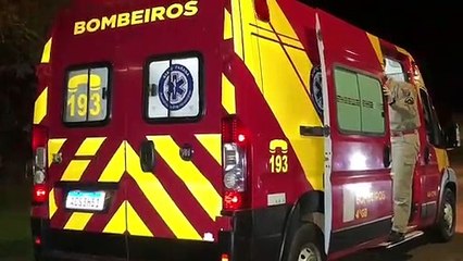 Mulher fica ferida em acidente na Rua Vasco Gama no Pioneiros Catarinenses