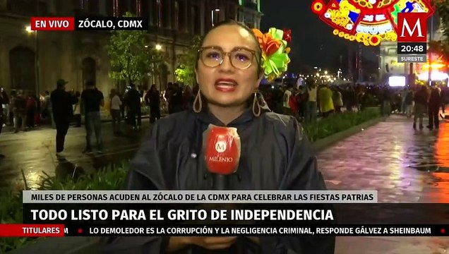 Fuertes lluvias en CdMx provocan que se moviera el itinerario de actividades en el Zócalo
