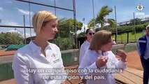 La Procuradora General de la Nación, Margarita Cabello Blanco, expresó su enérgica molestia por el estado actual de las obras de los escenarios deportivos destinados a los próximos Juegos Nacionales en Pereira.