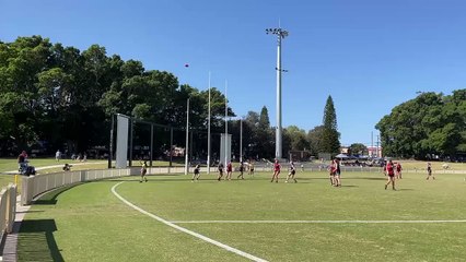 WATCH: Sarah Halvorsen kicks Newcastle City ahead in the Black Diamond Cup women's grand final