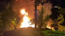 Rize'de yangın paniği: Vatandaşlar alevlere bahçe hortumuyla müdahale etti