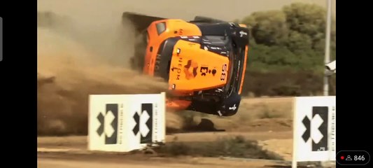 Extrême E Island X Prix Free Practice Gilmour Huge Crash Rolls