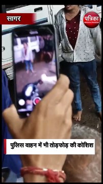 नशे में धुत युवती का हाईवोल्टेज ड्रामा