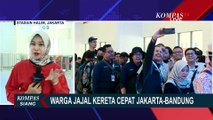 Begini Antusiasme Warga Jajal Kereta Cepat Jakarta-Bandung
