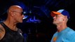 The Rock comes face to face with John Cena in surprise WWE return