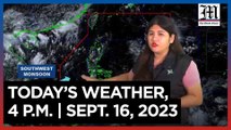 Today's Weather, 4 P.M. | Sept 16, 2023