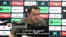 Xavi a parlé prolongation de contrat avec Deco et le président