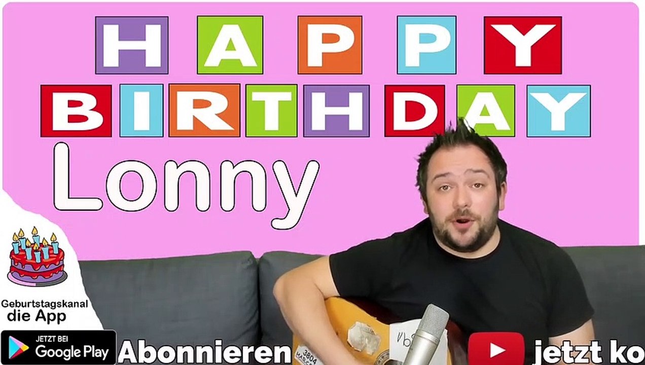 Happy Birthday, Lonny! Geburtstagsgrüße an Lonny