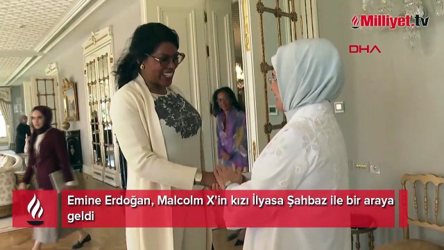 Emine Erdoğan, Malcolm X'in kızı İlyasa Şahbaz ile bir araya geldi