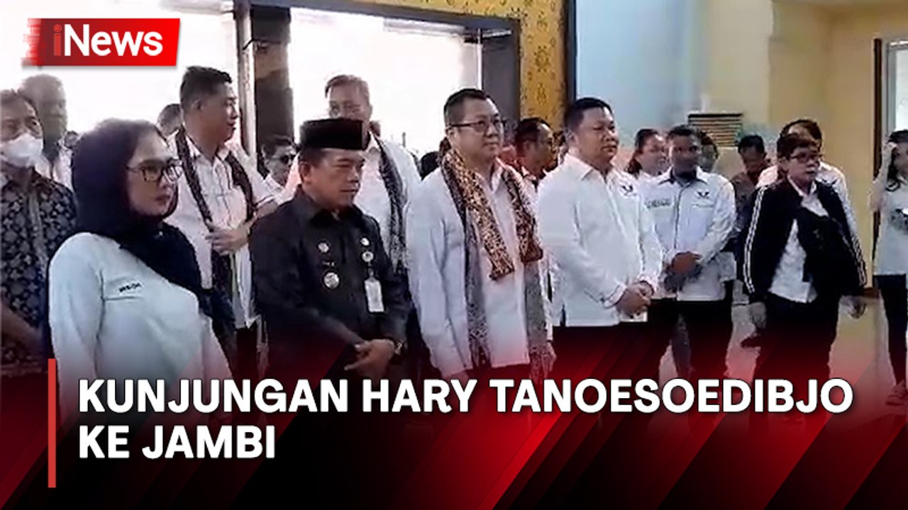 Hary Tanoesoedibjo Disambut Meriah saat Tiba di Jambi