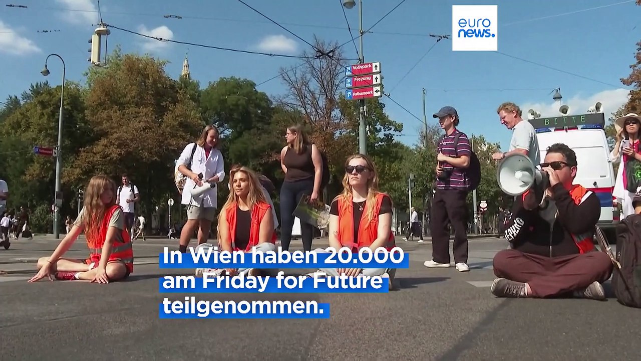 Wochenende der Klimaproteste: 20.000 in Wien, nur 4 Aktivisten in Rom