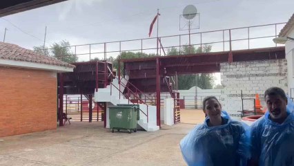 Aguacero en Villamayor de Calatrava (Ciudad Real)