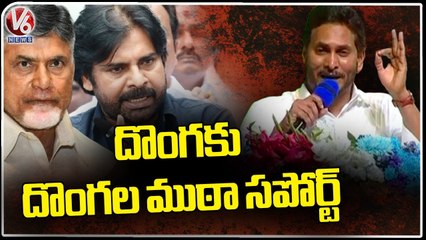 AP CM YS Jagan Slams Pawan Kalyan For Supporting Chandrababu  _ V6 News