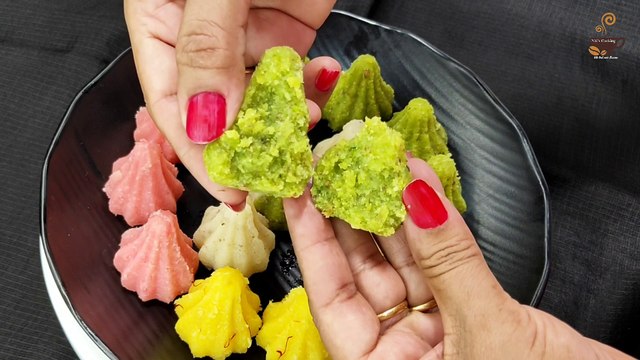 Coconut Modak in 4 flavours without food colour | नारियल के मोदक | कोकोनट मोदक | गणेश चतुर्थी |, nariyal ke modak kaise banate hain, modak kaise banate hain, modak recipe,