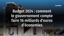 Budget 2024 : comment le gouvernement compte faire 16 milliards d’euros d’économies