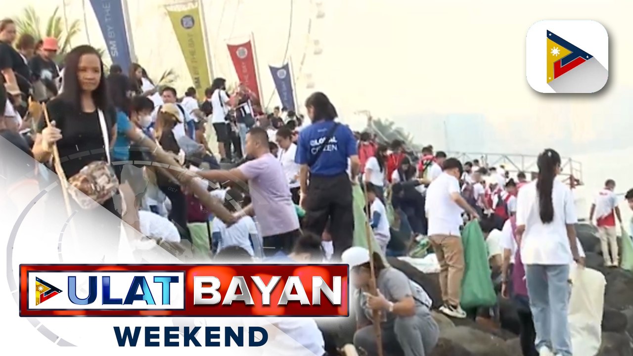 Nasa 11K volunteers, naglinis sa Manila Bay bilang paggunita sa International Coastal Clean-Up Day