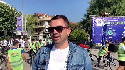 Hem pedal çevirdiler hem temizlik yaptılar