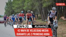 42 km/h average speed over the first 2 hours - Stage 20 - La Vuelta 2023