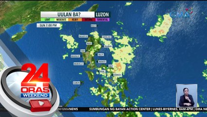 Ilang bahagi ng Luzon, posibleng ulanin bukas dahil sa Habagat at localized thunderstorm | 24 Oras Weekend