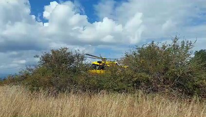 Biker ferito in Mugello, l'intervento dell'elisoccorso