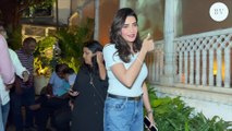 Karishma Tanna with Husband and Friends Enjoying Dinner in Bandra