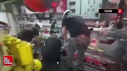 İzmir Aliağa Limanı'nda 51 ton kaçak akaryakıt yakalandı