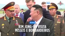 Kim Jong-un inspeciona mísseis e bombardeiros russos