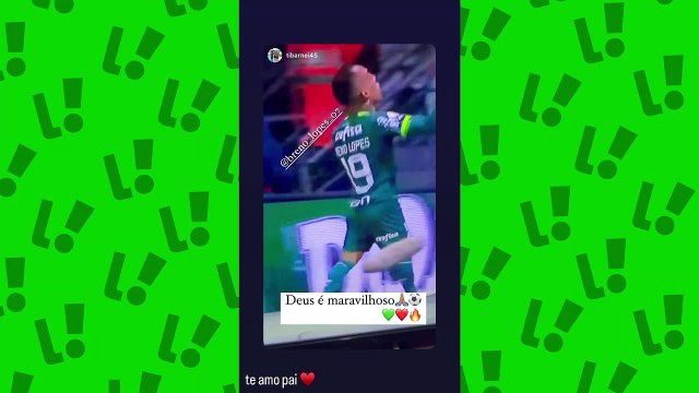 Após provocar torcida do Palmeiras, Breno Lopes reposta vídeo publicado pelo pai: ‘Reclama aí’